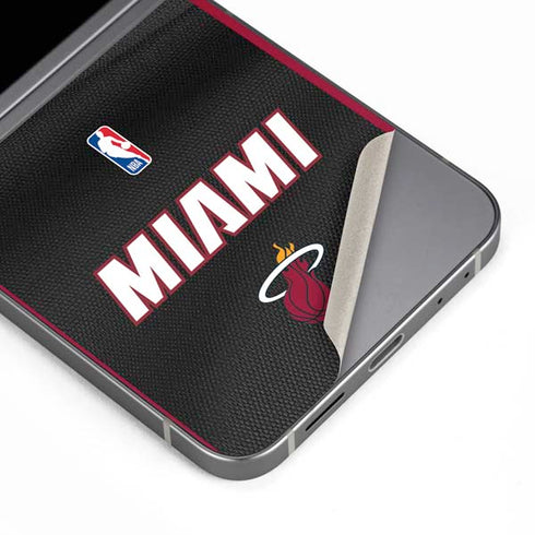 NBA Miami Heat Jersey Galaxy Z Flip6 Skin